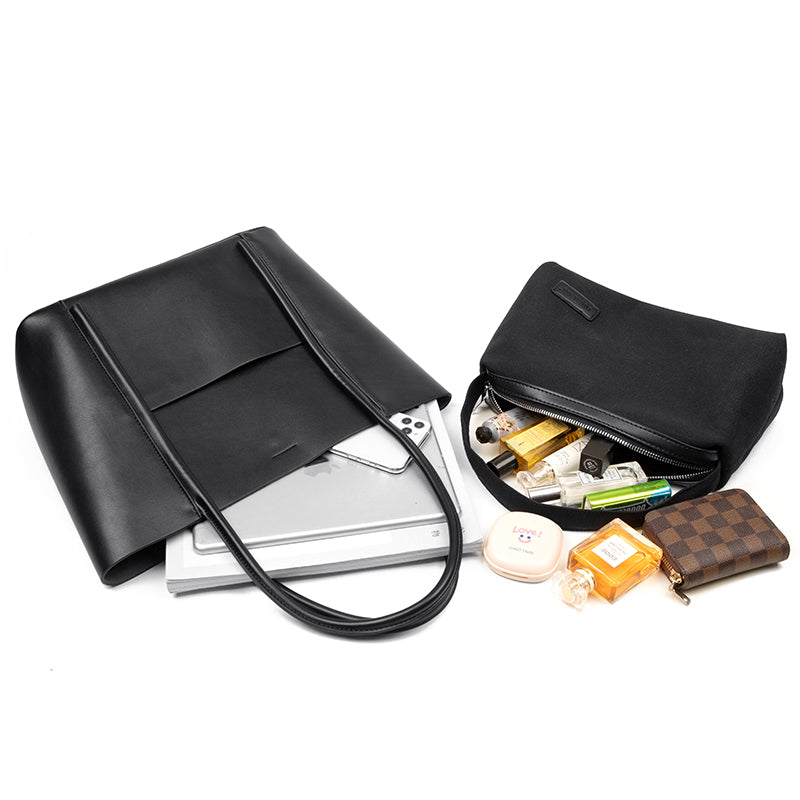 a Bolsa em Couro Letícia, uma peça que une elegância, praticidade e funcionalidade em um design sofisticado.