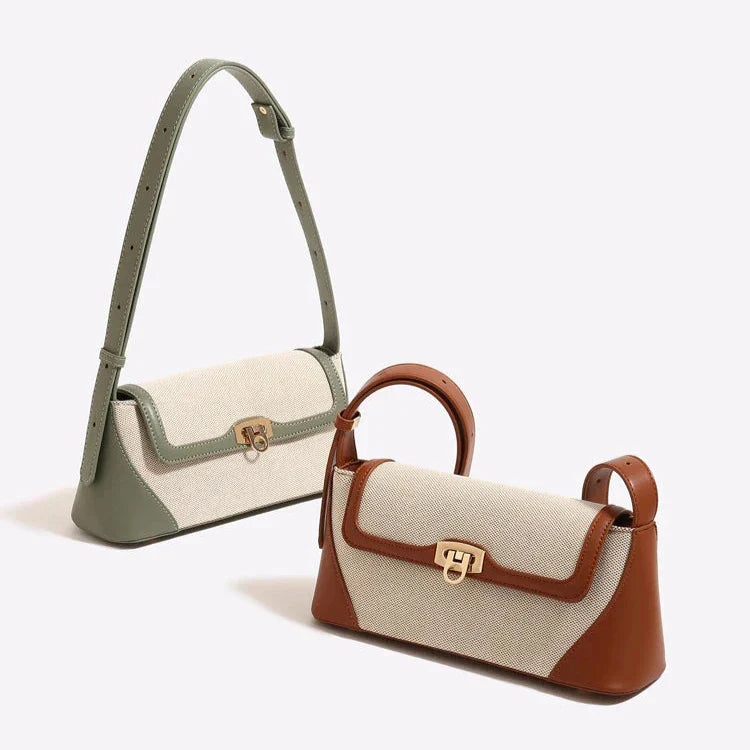 A Bolsa Isabele tem estilo baguete, elegante e funcional. Compacta por fora e espaçosa por dentro, é ideal para o verão e combina com looks casuais ou sofisticados.