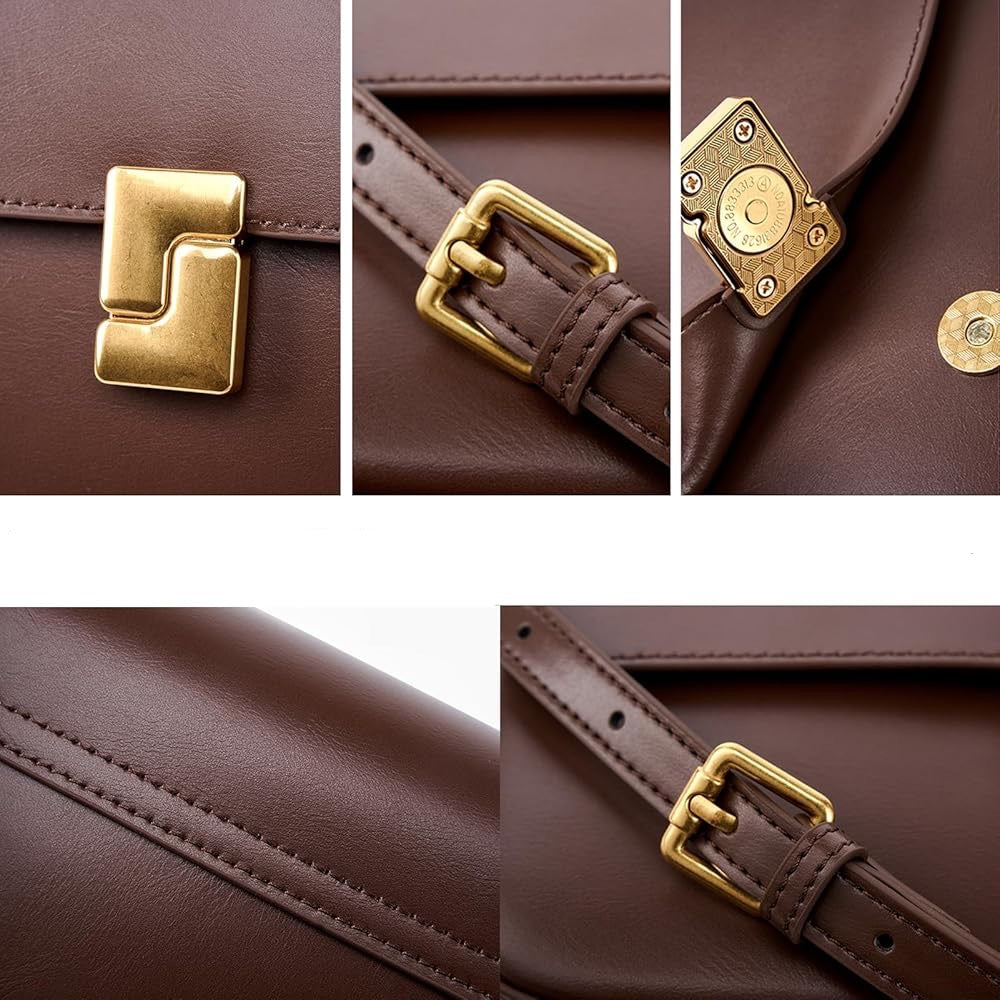 BRUNA LEATHER CROSSBODY BAG