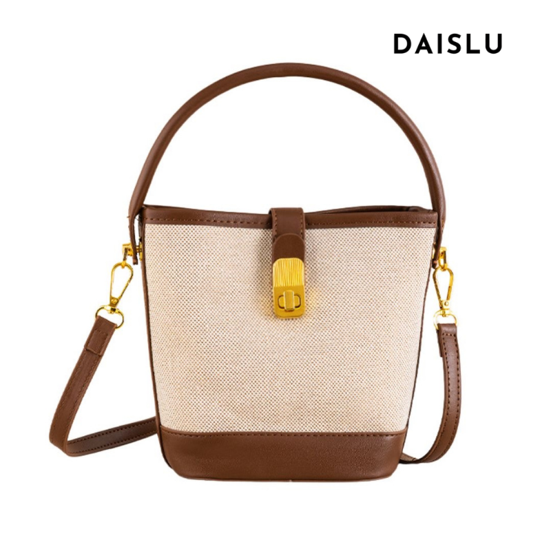 Bolsa Isabela estilo bucket em material sintético premium. Moderna, leve e sofisticada, com design minimalista e ótimo espaço interno para o dia a dia.