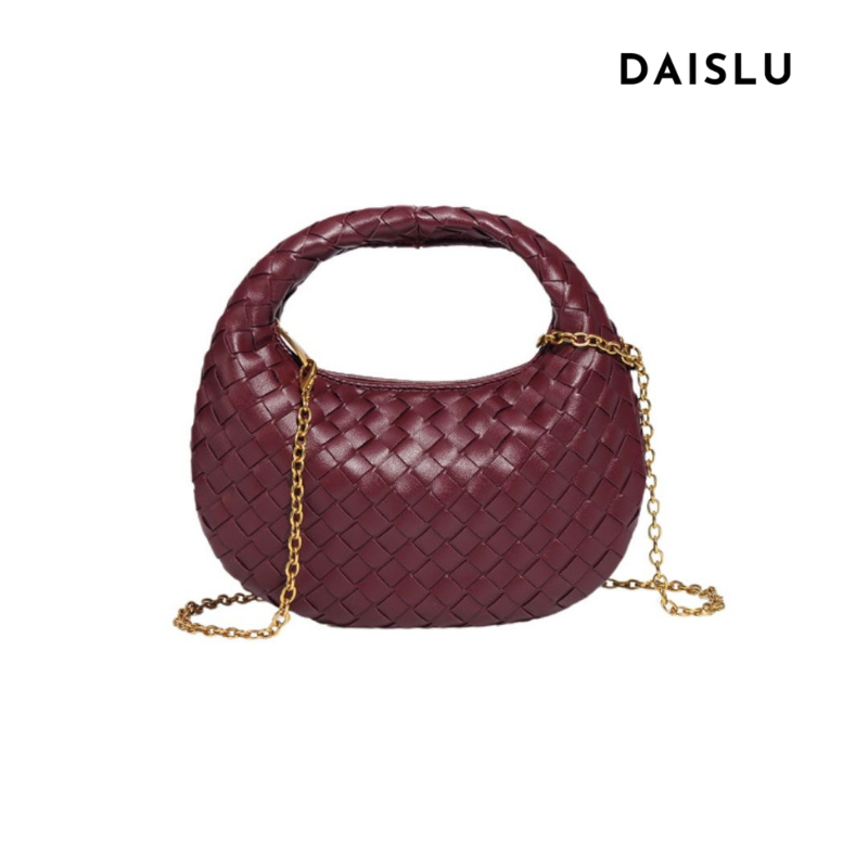 Bolsa Samile estilo baguete com trama trançada à mão. Elegante, moderna e exclusiva, é perfeita para mulheres que valorizam estilo e acabamento impecável.