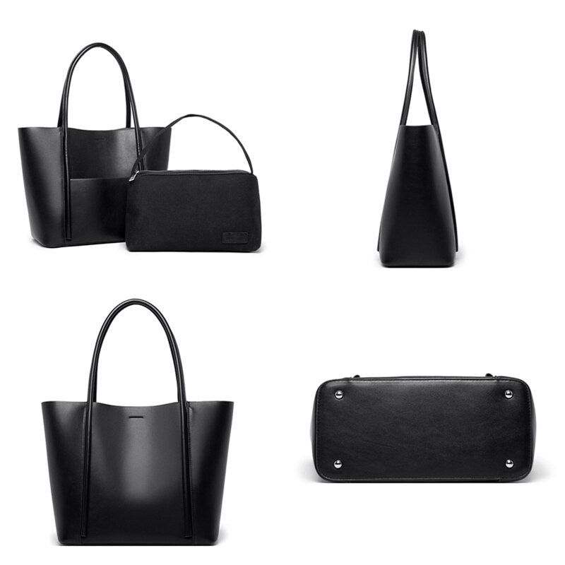 a Bolsa em Couro Letícia, uma peça que une elegância, praticidade e funcionalidade em um design sofisticado.