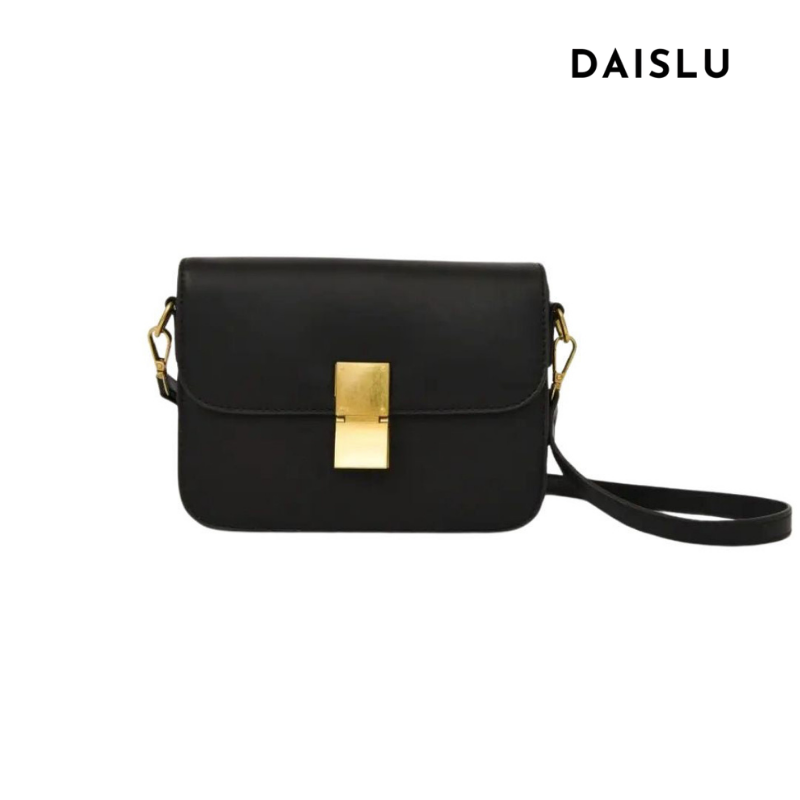 Bolsa Cristine compacta, elegante e funcional. Com divisórias, zíper e ferragens douradas, é ideal para o dia a dia ou ocasiões especiais.