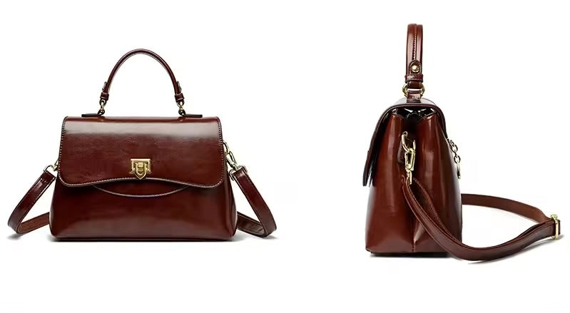 Bolsa Luara média, elegante e versátil, com design atemporal. Alças confortáveis e estrutura sofisticada, ideal para o dia a dia e ocasiões especiais.