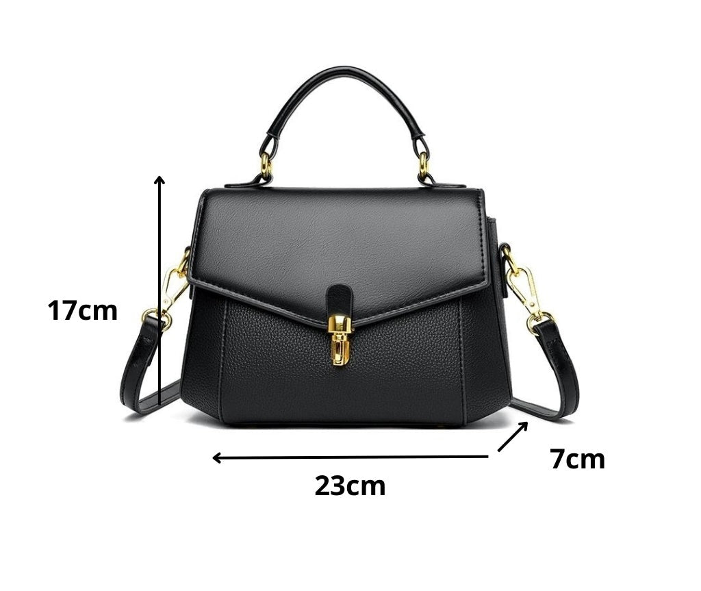 Bolsa Nívea com design clássico, elegante e funcional. Feita com material de alta qualidade, tem acabamento refinado, zíper robusto e detalhes sofisticados.