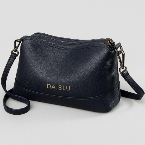 Bolsa Pietra em couro legítimo, compacta, elegante e resistente. Alça ajustável, zíper seguro e ótimo espaço interno para o dia a dia com estilo.