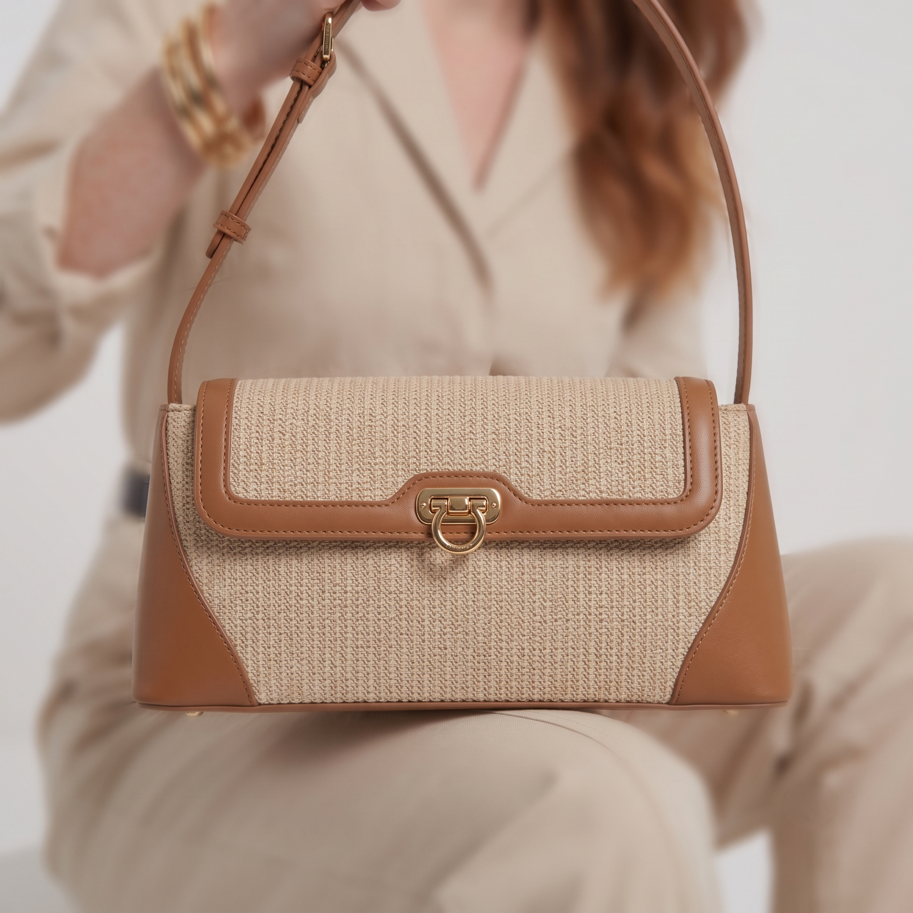 Isabele Bag Leather Baguette Crossbody