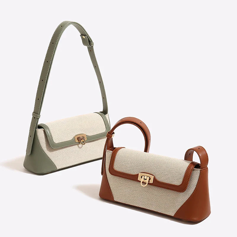 A Bolsa Isabele tem estilo baguete, elegante e funcional. Compacta por fora e espaçosa por dentro, é ideal para o verão e combina com looks casuais ou sofisticados.