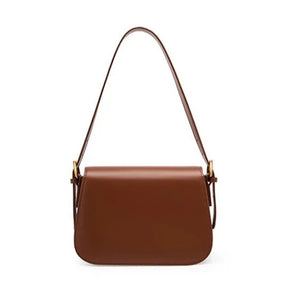 Bolsa Samira em couro legítimo, compacta e elegante. Modelo box bag com bolsos internos, ideal para mulheres que buscam estilo e praticidade no dia a dia.