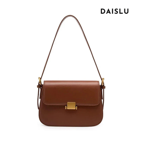 Bolsa Samira em couro legítimo, compacta e elegante. Modelo box bag com bolsos internos, ideal para mulheres que buscam estilo e praticidade no dia a dia.