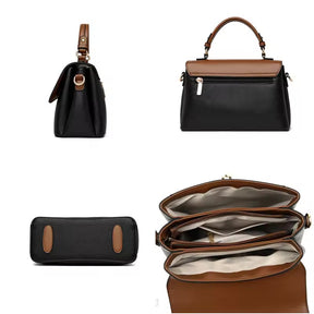 Bolsa Joana média, elegante e funcional. Design versátil com alças confortáveis e linhas suaves, ideal para o dia a dia ou eventos com estilo e praticidade.
