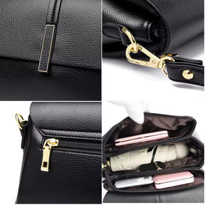 Bolsa Lara média, sofisticada e versátil, com design moderno e atemporal. Espaçosa, confortável e elegante, ideal para o dia a dia ou eventos especiais.