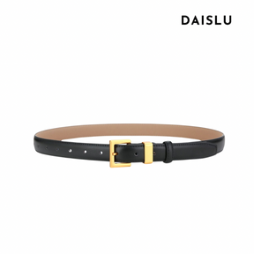 Cinto Ísis em couro legítimo com fivela dourada. Elegante, durável e versátil, ideal para looks casuais ou formais. Disponível em diversas cores.
