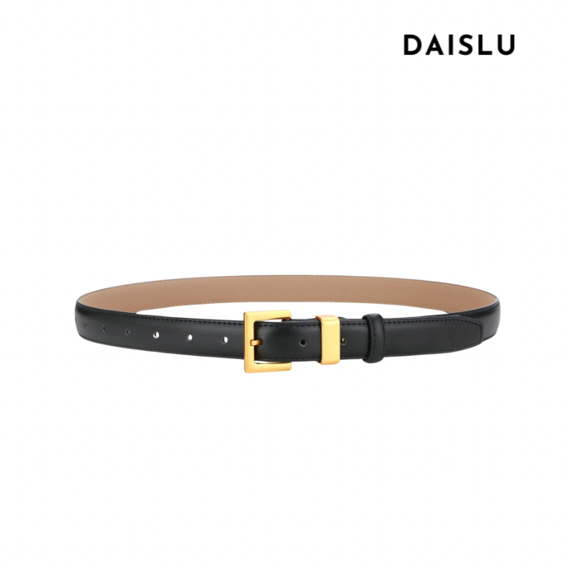 Cinto Ísis em couro legítimo com fivela dourada. Elegante, durável e versátil, ideal para looks casuais ou formais. Disponível em diversas cores.