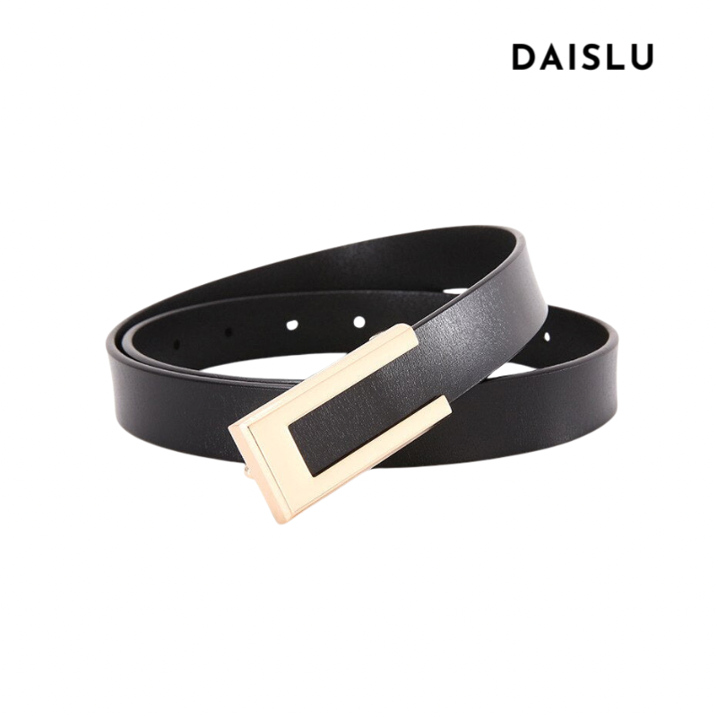 Cinto Jéssica em couro legítimo com fivela dourada. Elegante, durável e versátil, é ideal para looks casuais ou formais com toque sofisticado.